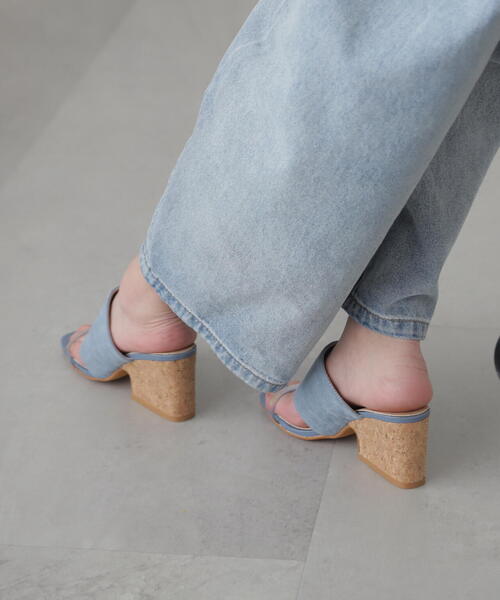 FREE'S MART(フリーズマート)の「◆コルクウェッジサンダル(サンダル・レディース・ブラック/グレー/ブルー・SMALL/MEDIUM)」の6枚目の写真