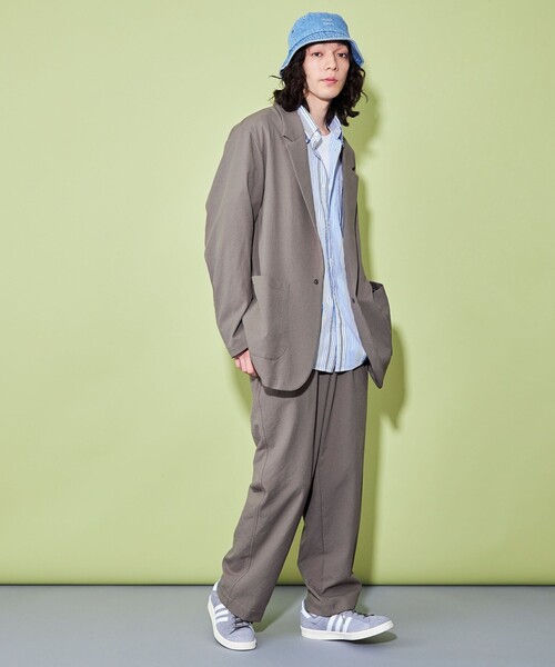 CITEN（シテン）の「＜CITEN＞シャツ テーラードジャケット（テーラードジャケット・メンズ・ダークグレー/モカ・M/L）」の5枚目の写真