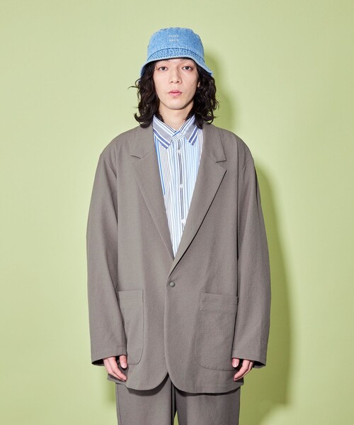 CITEN（シテン）の「＜CITEN＞シャツ テーラードジャケット（テーラードジャケット・メンズ・ダークグレー/モカ・M/L）」の9枚目の写真