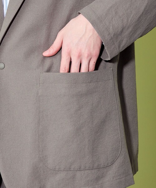 CITEN（シテン）の「＜CITEN＞シャツ テーラードジャケット（テーラードジャケット・メンズ・ダークグレー/モカ・M/L）」の15枚目の写真