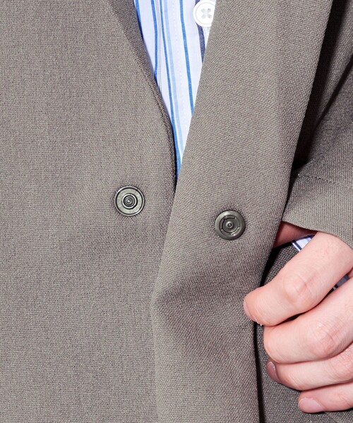 CITEN（シテン）の「＜CITEN＞シャツ テーラードジャケット（テーラードジャケット・メンズ・ダークグレー/モカ・M/L）」の16枚目の写真