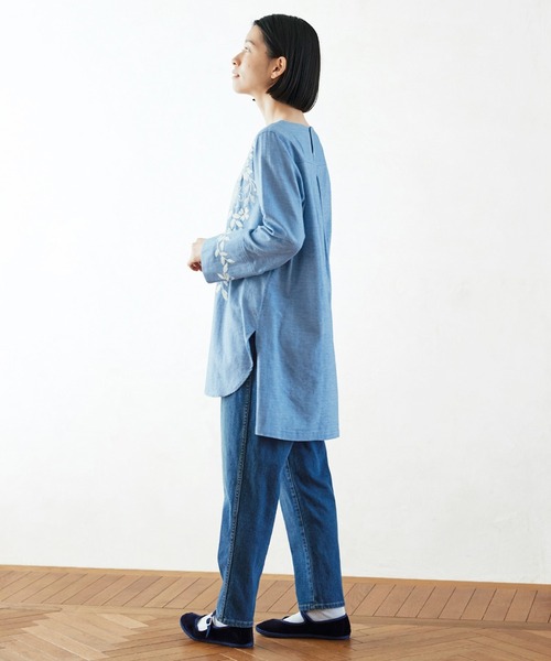 サニークラウズ 白い花刺しゅうトップス〈レディース〉（その他トップス）｜Sunny clouds（サニークラウズ）