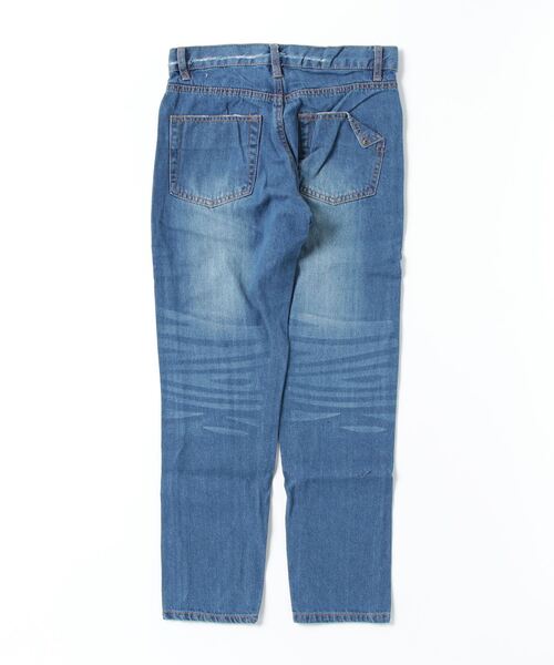 atONE(アットワン)の「atONE ヴィンテージ加工 テーパードデニムパンツ(デニムパンツ・レディース・ネイビー/ブルー・3L/4L/L/LL/M)」の22枚目の写真
