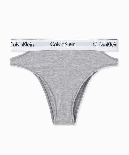 Calvin Klein(カルバン・クライン)の「MODERN COTTON ハイレグ タンガ(ショーツ・レディース・ブラック/ヘザーグレー・M/L/S/XS)」の12枚目の写真