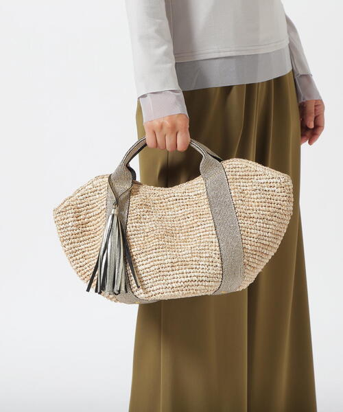 VIOLAd’ORO　タッセルラフィアカゴバッグ　V-8087 楽天市場】【10％OFFクーポン】 ヴィオラドーロ かごバッグ ラフィア