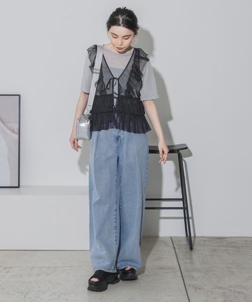 JEANASIS(ジーナシス)の「ラメテンジクシアーSS TEE/120208(Tシャツ/カットソー・レディース・ブラック/シルバー/ゴールド/シャンパン・FREE)」の17枚目の写真