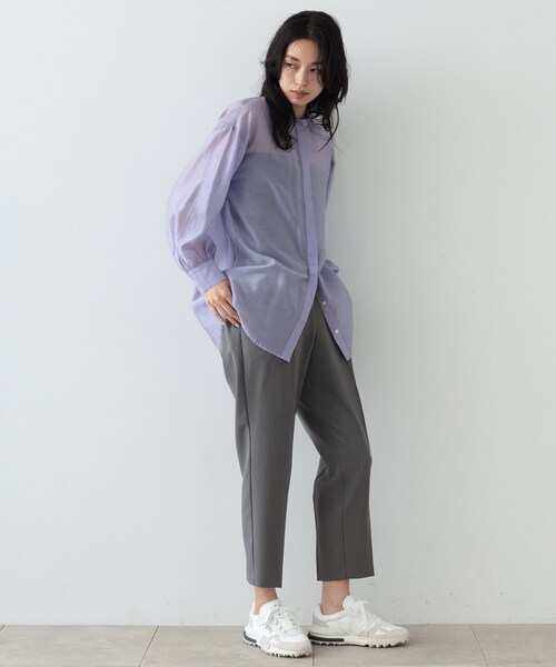 GALLEST（ギャレスト）の「◆イージーテーパードパンツ（その他パンツ・レディース・チャコールグレー/ブラック/オリーブ/チャコール/ベージュ・40/38/36/34）」の6枚目の写真