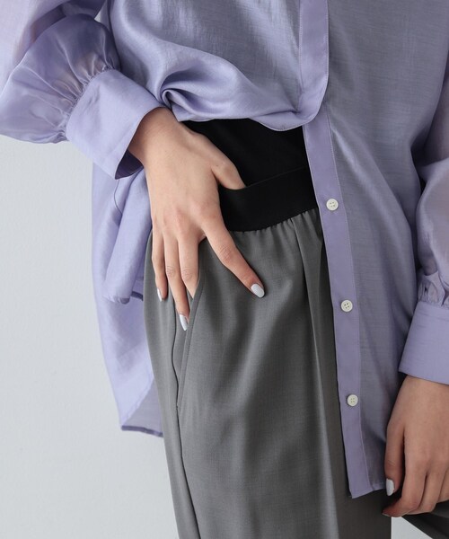 GALLEST（ギャレスト）の「◆イージーテーパードパンツ（その他パンツ・レディース・チャコールグレー/ブラック/オリーブ/チャコール/ベージュ・40/38/36/34）」の10枚目の写真