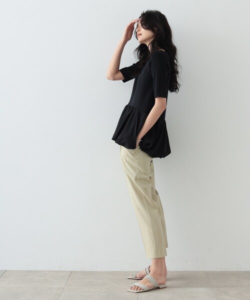 GALLEST（ギャレスト）の「◆イージーテーパードパンツ（その他パンツ・レディース・チャコールグレー/ブラック/オリーブ/チャコール/ベージュ・40/38/36/34）」の19枚目の写真