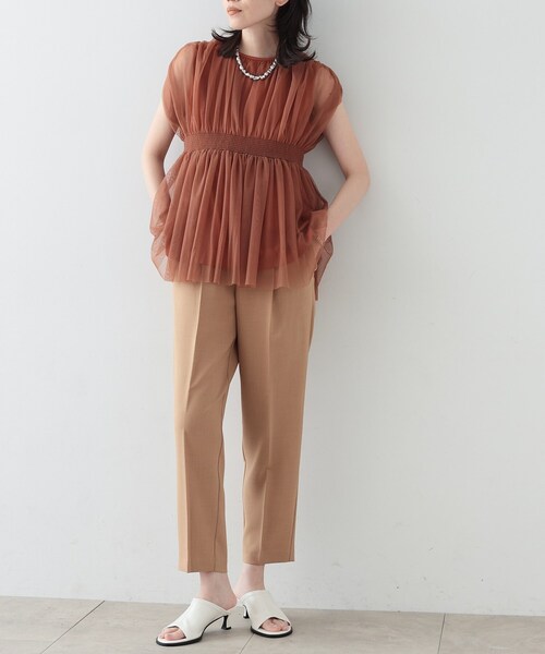 GALLEST（ギャレスト）の「◆イージーテーパードパンツ（その他パンツ・レディース・チャコールグレー/ブラック/オリーブ/チャコール/ベージュ・40/38/36/34）」の20枚目の写真