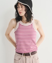 MERLOT | カップ付きボーダーアメスリタンク(タンクトップ)