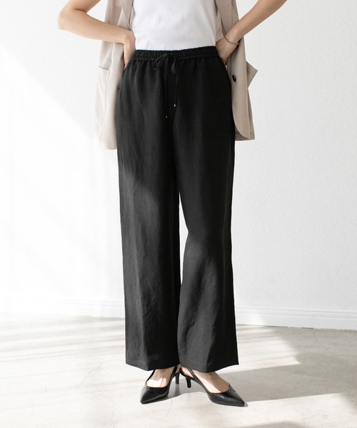 RIVE DROITE（リヴドロワ）の「レーヨンリネンイージーパンツ