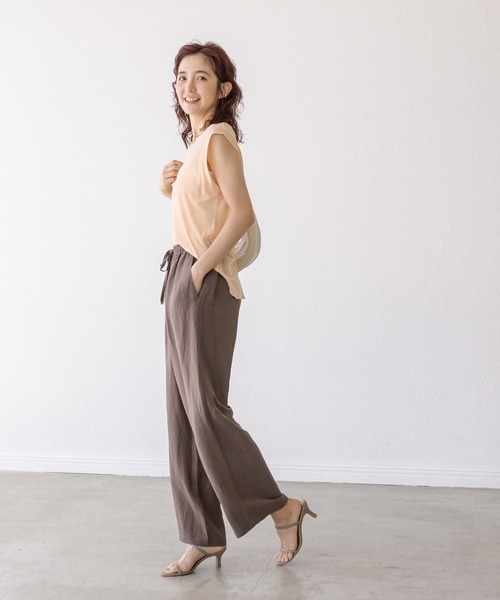 RIVE DROITE（リヴドロワ）の「レーヨンリネンイージーパンツ