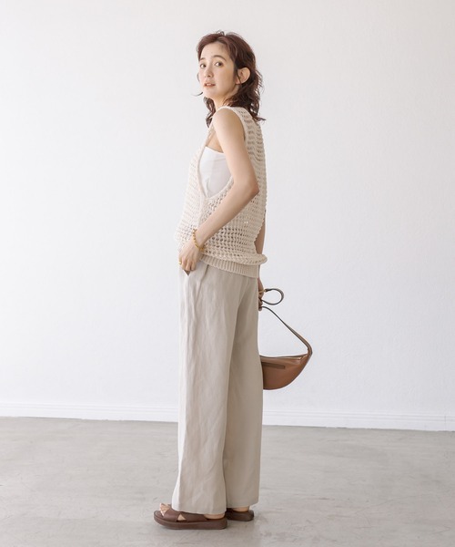 RIVE DROITE（リヴドロワ）の「レーヨンリネンイージーパンツ