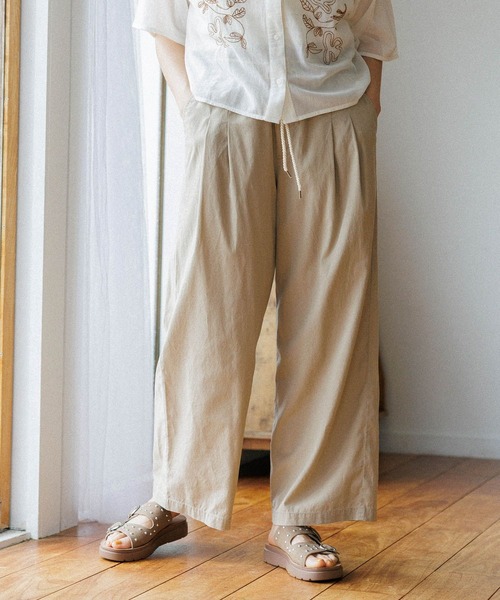 niko and...（ニコアンド）の「DRYイージールーズパンツ（その他パンツ・レディース・チャコール/ベージュ/イエロー/ダークブルー・MEDIUM/LARGE）」の22枚目の写真