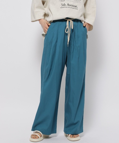 niko and...（ニコアンド）の「DRYイージールーズパンツ（その他パンツ・レディース・チャコール/ベージュ/イエロー/ダークブルー・MEDIUM/LARGE）」の7枚目の写真