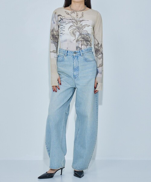 STUDIOUS ハンドステッチフワラースキントップ STUDIOUS（ステュディオス）の「【STUDIOUS/ステュディオス