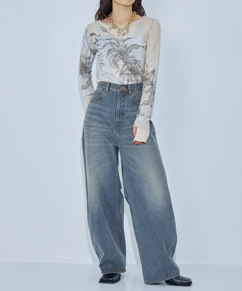 STUDIOUS ハンドステッチフワラースキントップ STUDIOUS（ステュディオス）の「【STUDIOUS/ステュディオス