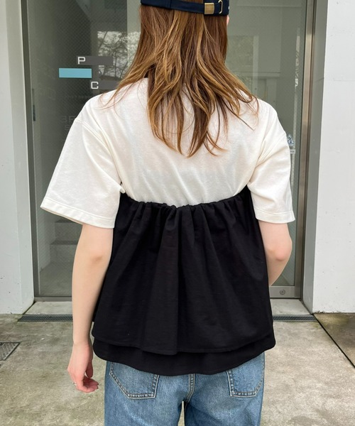 WILLOW（ウィロー）の「【willow】マルチウェイリネンキャミ（Tシャツ/カットソー・レディース・ベージュ/ブラック・ONE SIZE）」の8枚目の写真