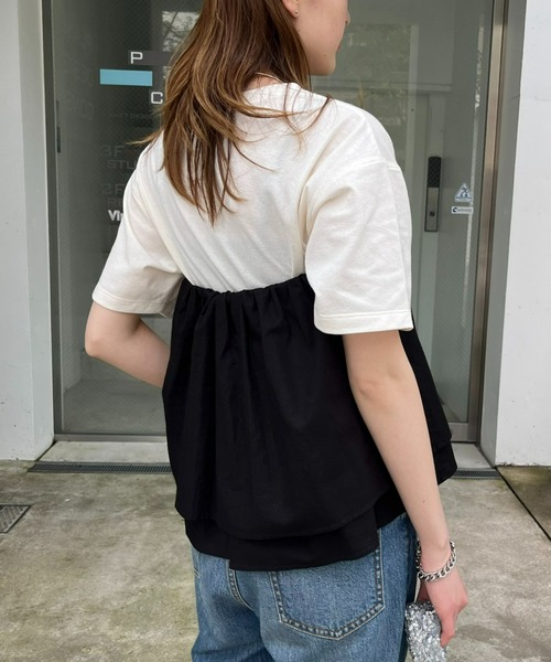 WILLOW（ウィロー）の「【willow】マルチウェイリネンキャミ（Tシャツ/カットソー・レディース・ベージュ/ブラック・ONE SIZE）」の10枚目の写真