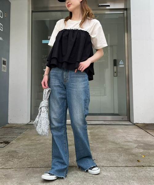 WILLOW（ウィロー）の「【willow】マルチウェイリネンキャミ（Tシャツ/カットソー・レディース・ベージュ/ブラック・ONE SIZE）」の11枚目の写真