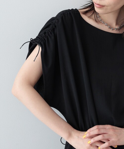 GALLEST（ギャレスト）の「◆ドロストスリーブIラインワンピース（ワンピース・レディース・ダークブラウン/スモーキーグリーン系/ブラック・38/34）」の17枚目の写真