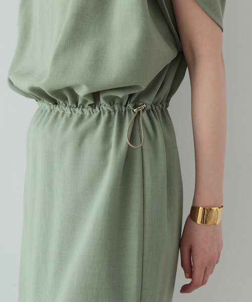 GALLEST（ギャレスト）の「◆ドロストスリーブIラインワンピース（ワンピース・レディース・ダークブラウン/スモーキーグリーン系/ブラック・38/34）」の12枚目の写真