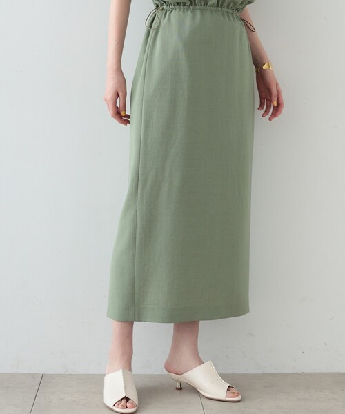 GALLEST（ギャレスト）の「◆ドロストスリーブIラインワンピース（ワンピース・レディース・ダークブラウン/スモーキーグリーン系/ブラック・38/34）」の13枚目の写真