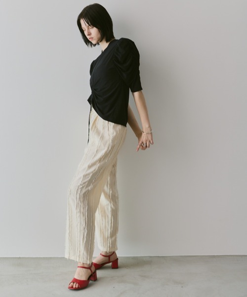 Aunt Marie's（アントマリーズ）の「メニーギャザーシアートップス（T