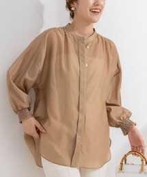 NOLLEY’S | 袖口シャーリングブラウス(シャツ/ブラウス)