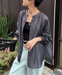 NOLLEY’S | 袖口シャーリングブラウス(シャツ/ブラウス)