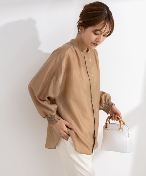 「NOLLEY'S」 長袖ブラウス 38 キナリ レディース NOLLEY'S 「NOLLEY'S」 長袖ブラウス 38 キナリ レディース