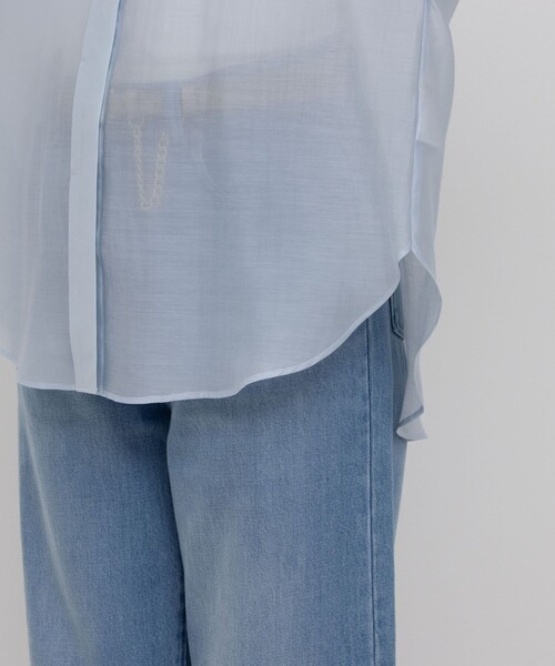 NOLLEY’S（ノーリーズ）の「袖口シャーリングブラウス（シャツ/ブラウス・レディース・キャメル/サックスブルー/ベビーピンク/ブラック/グレー/チャコールグレー・38）」の16枚目の写真