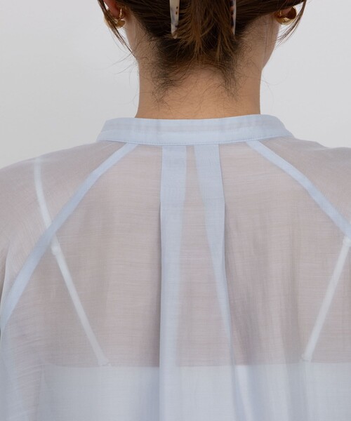 NOLLEY’S（ノーリーズ）の「袖口シャーリングブラウス（シャツ/ブラウス・レディース・キャメル/サックスブルー/ベビーピンク/ブラック/グレー/チャコールグレー・38）」の17枚目の写真