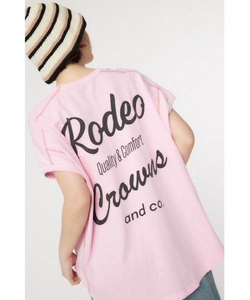 RODEO CROWNS WIDE BOWL（ロデオクラウンズワイドボウル）の「RCS加工カラートップス（Tシャツ/カットソー・レディース・ライトピンク/アイボリー/ブラック/ライトイエロー・FREE）」の4枚目の写真