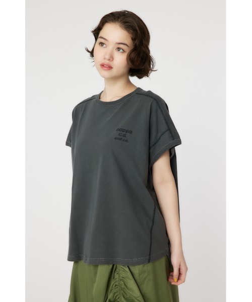 RODEO CROWNS WIDE BOWL（ロデオクラウンズワイドボウル）の「RCS加工カラートップス（Tシャツ/カットソー・レディース・ライトピンク/アイボリー/ブラック/ライトイエロー・FREE）」の6枚目の写真