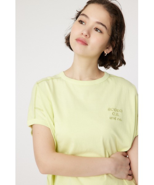 RODEO CROWNS WIDE BOWL（ロデオクラウンズワイドボウル）の「RCS加工カラートップス（Tシャツ/カットソー・レディース・ライトピンク/アイボリー/ブラック/ライトイエロー・FREE）」の15枚目の写真