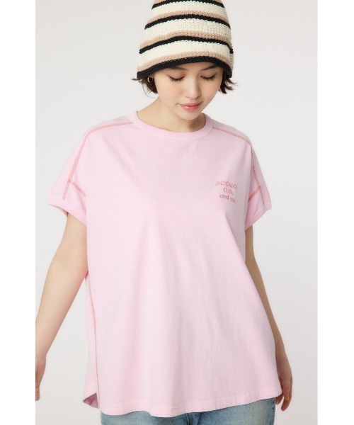 RODEO CROWNS WIDE BOWL（ロデオクラウンズワイドボウル）の「RCS加工カラートップス（Tシャツ/カットソー・レディース・ライトピンク/アイボリー/ブラック/ライトイエロー・FREE）」の10枚目の写真