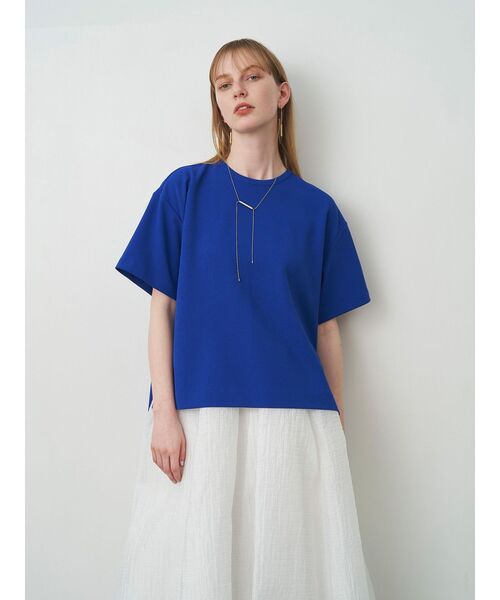 ELENDEEK(エレンディーク)の「バックVオーバーカットソー(Tシャツ/カットソー・レディース・ブルー/オフホワイト/ブラック・FREE)」の5枚目の写真