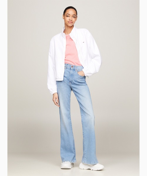 TOMMY HILFIGER（トミーヒルフィガー）の「ハイウエストフレアジーンズ（デニムパンツ・レディース・ブルー・25inch/26inch/27inch）」の4枚目の写真