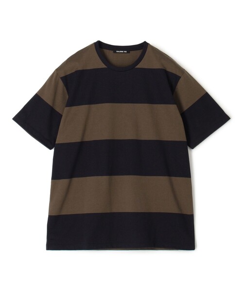 GALERIE VIE(ギャルリー ヴィー)の「ファインコットン ハーフスリーブTシャツ(Tシャツ/カットソー・メンズ・ネイビー/ブラック系その他/ホワイト/ブルー系その他/ブラック/チャコールグレー/ブルー系その他2/ダークブラウン/ブルー系その他3・S/M)」の8枚目の写真