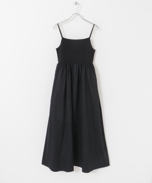 ITEMS URBANRESEARCH（アイテムズ アーバンリサーチ）の「リブドッキングキャミワンピース（ワンピース・レディース・ブラック/カーキ・FREE）」の14枚目の写真