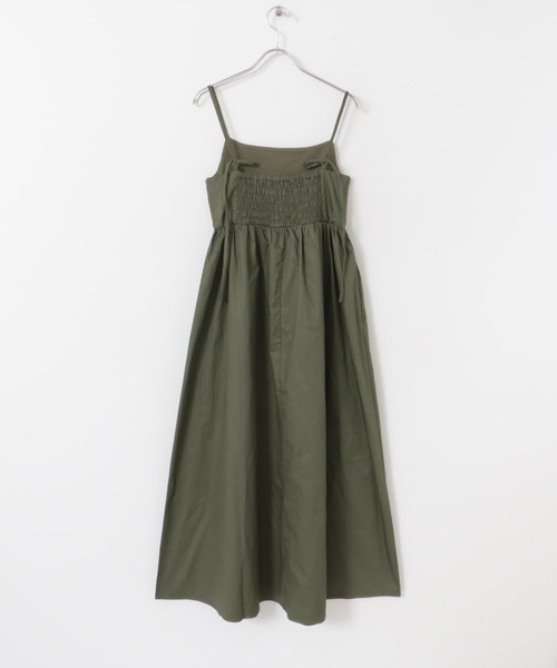 ITEMS URBANRESEARCH（アイテムズ アーバンリサーチ）の「リブドッキングキャミワンピース（ワンピース・レディース・ブラック/カーキ・FREE）」の12枚目の写真