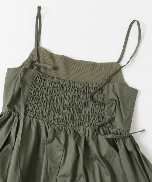 ITEMS URBANRESEARCH（アイテムズ アーバンリサーチ）の「リブドッキングキャミワンピース（ワンピース・レディース・ブラック/カーキ・FREE）」の11枚目の写真