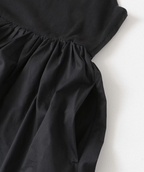 ITEMS URBANRESEARCH（アイテムズ アーバンリサーチ）の「リブドッキングキャミワンピース（ワンピース・レディース・ブラック/カーキ・FREE）」の9枚目の写真