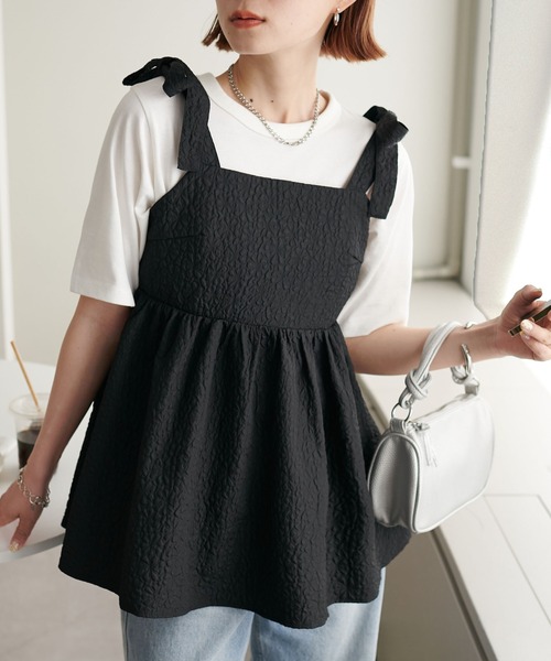 DISCOAT（ディスコート）の「【WEB限定】エンボスジャガードリボン