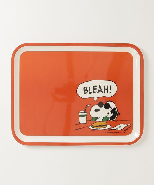 ガラクタ貿易(ガラクタボウエキ)の「029 PEANUTS MELAMINE TRAY / ピーナッツ メラミン トレイ (M)(その他雑貨・メンズ・ブルー/レッド・FREE)」の1枚目の写真