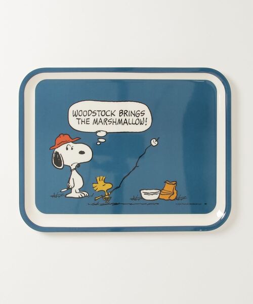 ガラクタ貿易(ガラクタボウエキ)の「029 PEANUTS MELAMINE TRAY / ピーナッツ メラミン トレイ (M)(その他雑貨・メンズ・ブルー/レッド・FREE)」の2枚目の写真