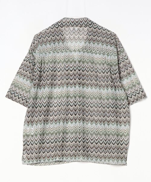 CAMPHOR WOOD(カンファーウッド)の「color wave sheer shirts / ウェーブシアーシャツ(シャツ/ブラウス・メンズ・グリーン系/レッド系・MEDIUM/LARGE)」の8枚目の写真