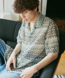 Camphor wood | color wave sheer shirts / ウェーブシアーシャツ(シャツ/ブラウス)